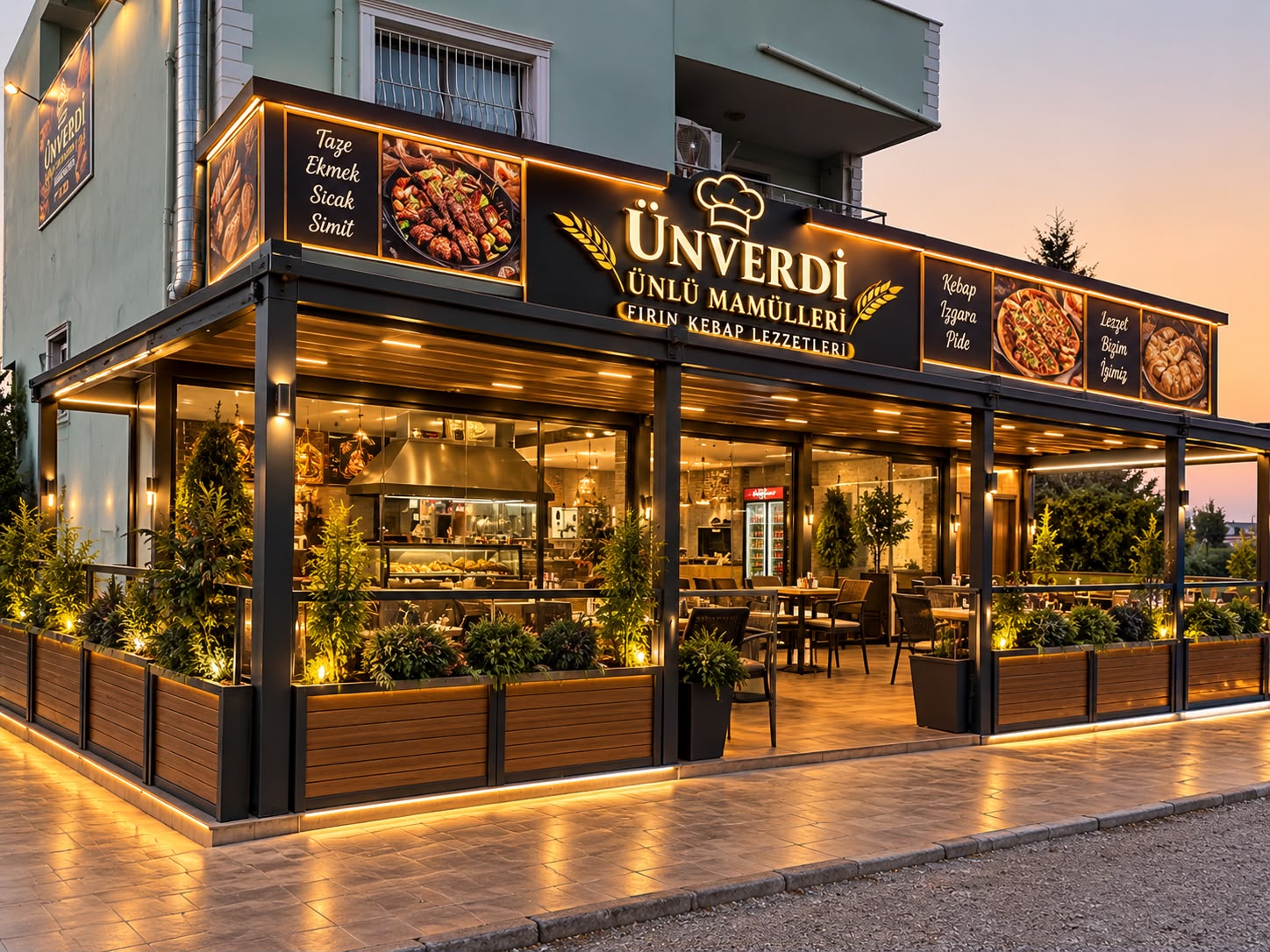 Ünverdi Kebap restoran dış görünümü